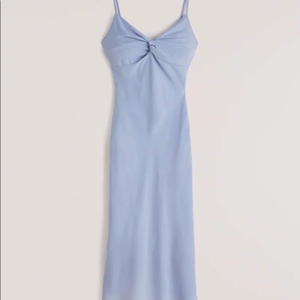 NWT Abercrombie & Fitch Twist-Front Midi Dress